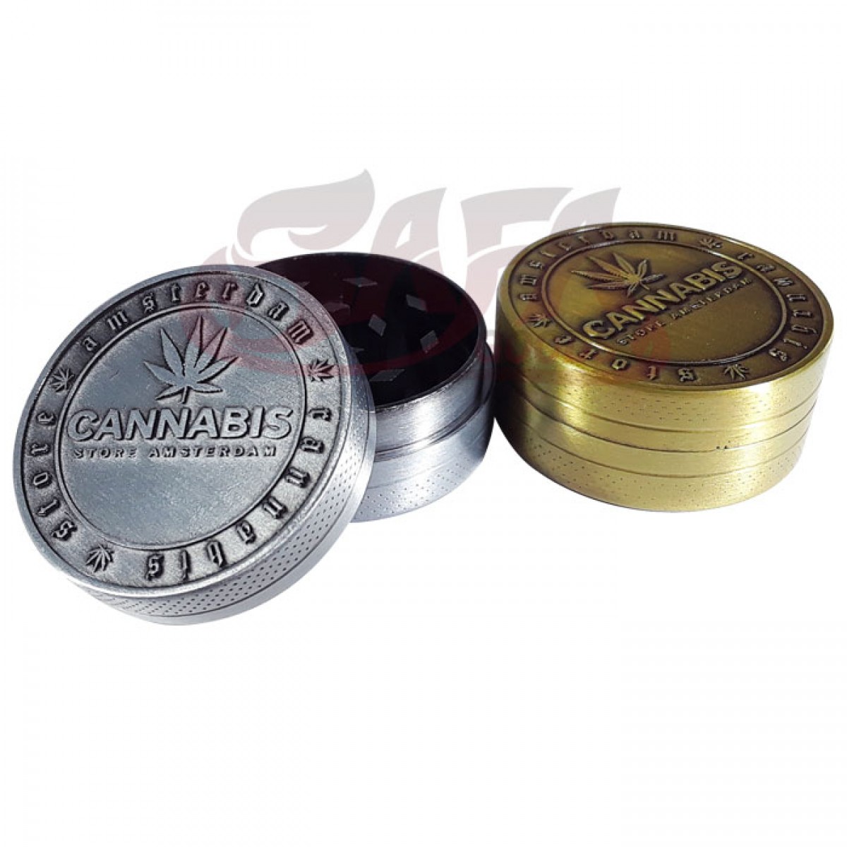 40mm Leaf Coin Grinders 2 Stage 12pc